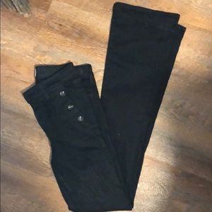 Black sailor jeans by Paige